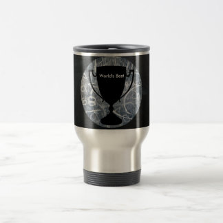 "Världs bäst" svart & vittrofétryck Resemugg