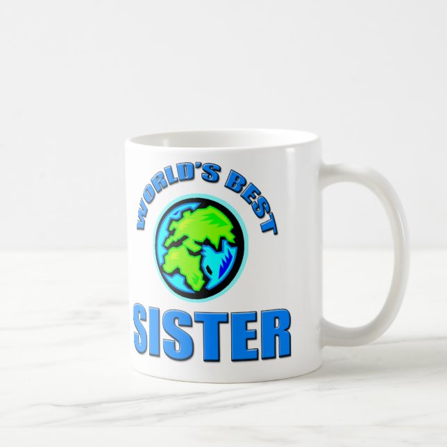 Världs bäst syster kaffemugg (Höger)