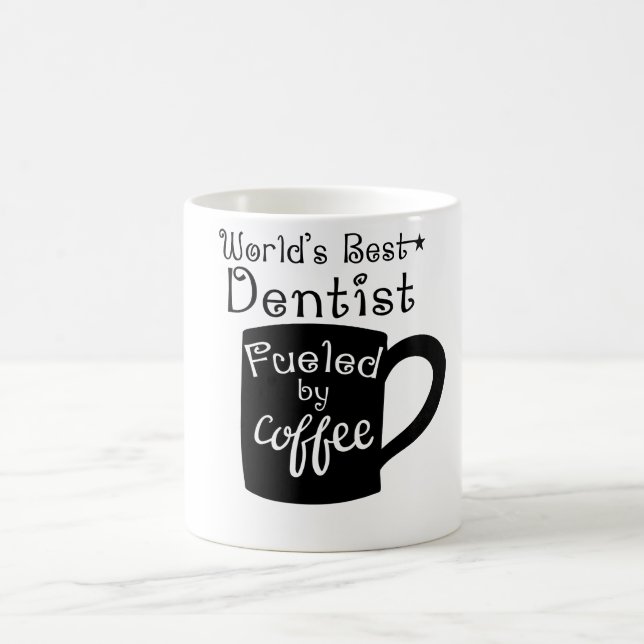 Världs bäst tandläkare som tankas av kaffe kaffemugg (Center)