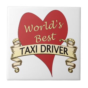 Världs bäst taxichaufför kakelplatta