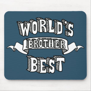 Världs bäst text Mousepad för brodertypografi Musmatta
