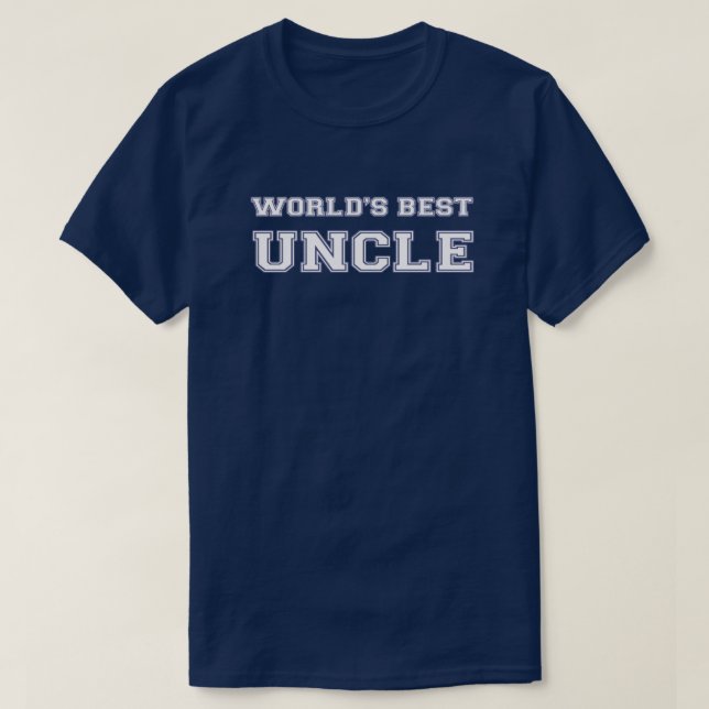 Världs bäst Uncle Tee Shirt (Design framsida)