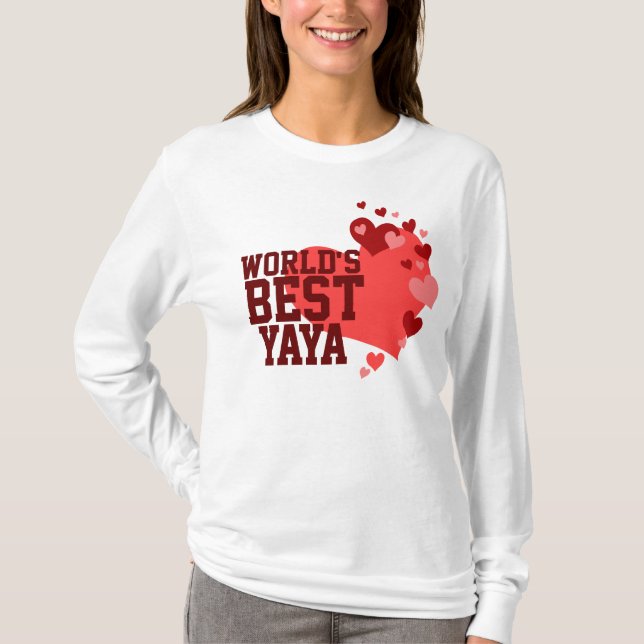 Världs bäst Yaya T-shirt (Framsida)