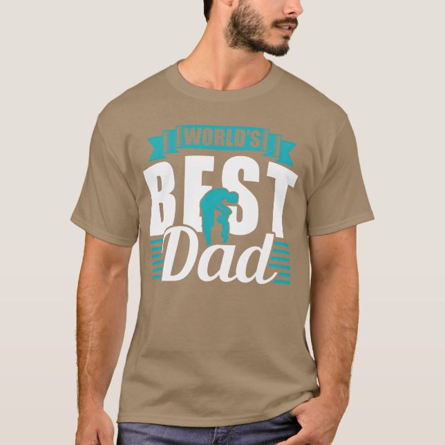 Världs bästa Pappa Far pappa Fars dag familj T Shirt (Framsida)