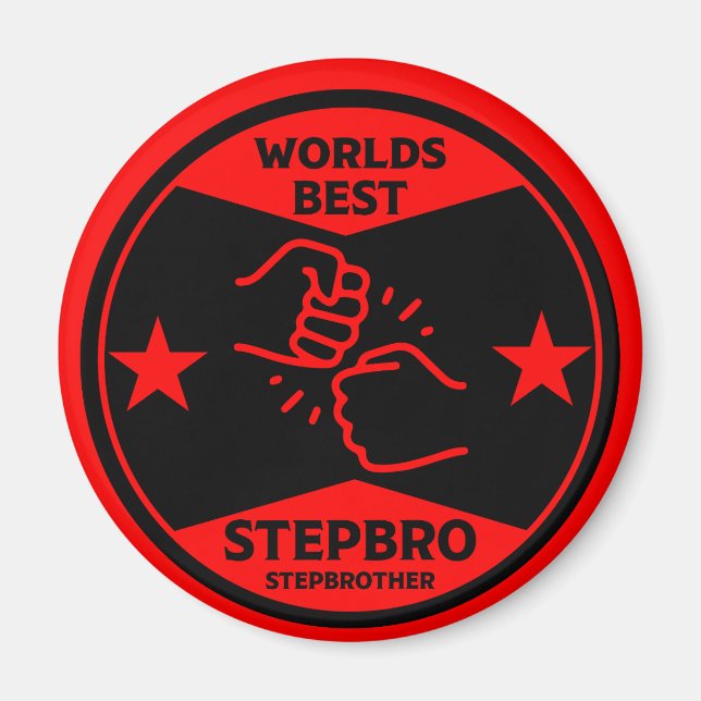 Världs bästa Stepbror Magnet (Framsidan)