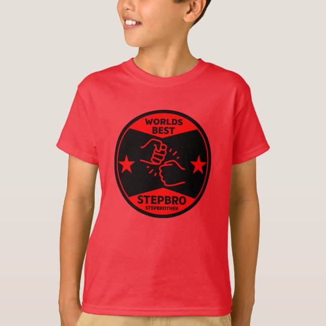 Världs bästa Stepbror T Shirt (Framsida)