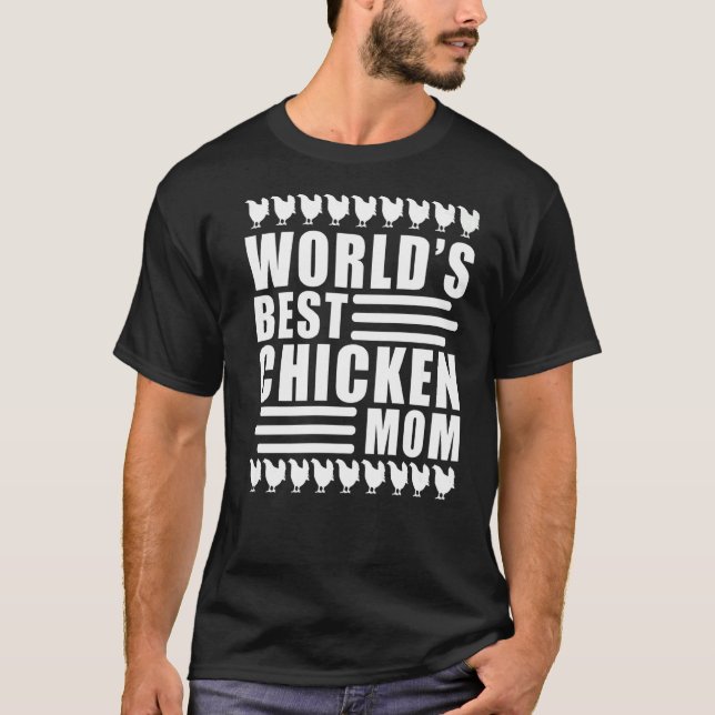 Världs Best Chicken Mamma T Shirt (Framsida)