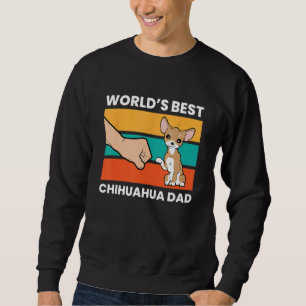 Världs Best Chihuahua Pappa Chihuahua Pappa Lång Ärmad Tröja