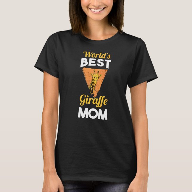 Världs Best Giraffe Mamma T Shirt (Framsida)