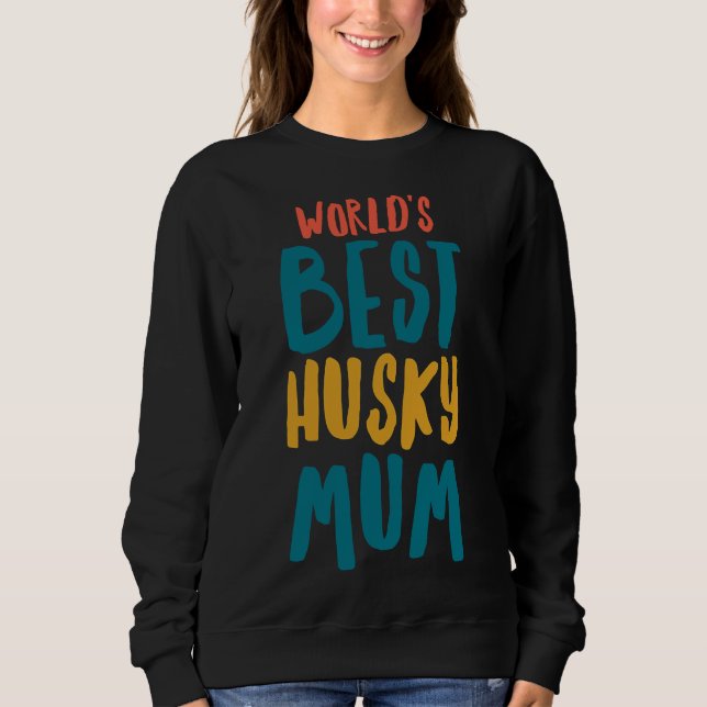Världs Best Husky Morsa T Shirt (Framsida)