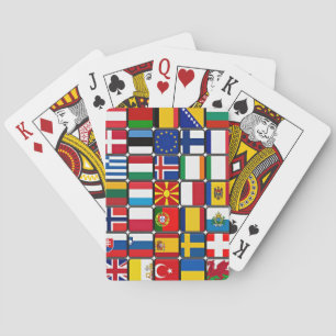 Världs flaggor. casinokort