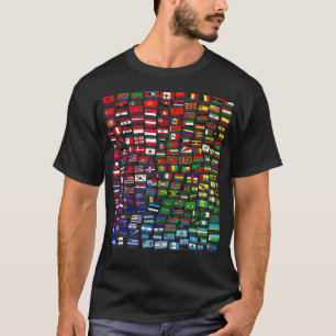 världs flaggor Coola Travel Land Flagga Internati T Shirt
