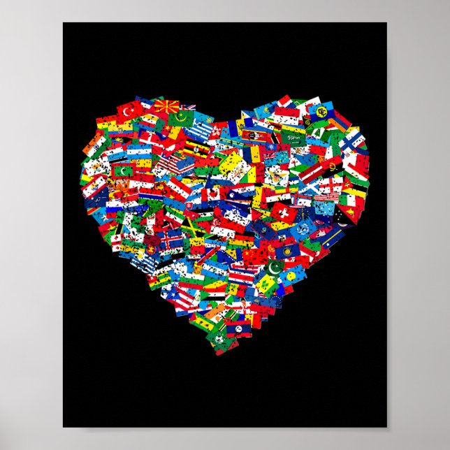Världs flaggor Earth Day 1 Poster (Framsidan)