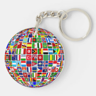 Världs flaggor Globe, Internationell