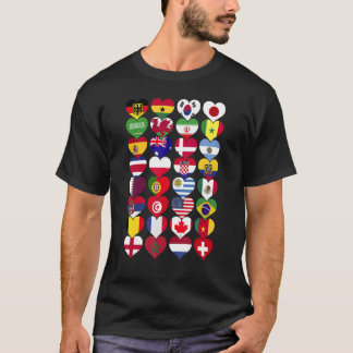 VÄRLDS FLAGGOR LAND i INTERNATIONELL T Shirt