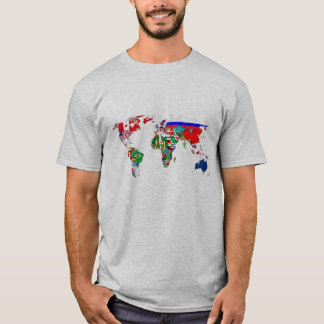 Världs flaggor tee shirt