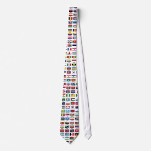 Världs flaggor Tie Slips