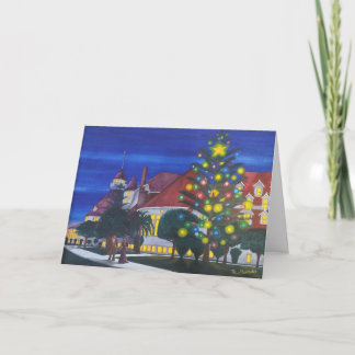 Världs första utomhus- julgran 1904 helgkort