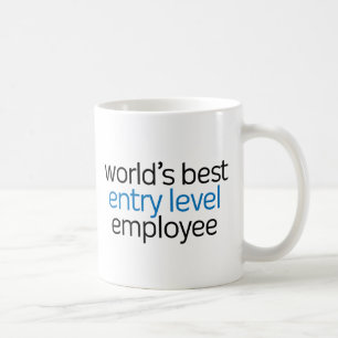 Världs jämn anställd för bäst tillträde kaffemugg