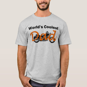 Världs kallast T-tröja för pappamotorcykel Tee Shirt