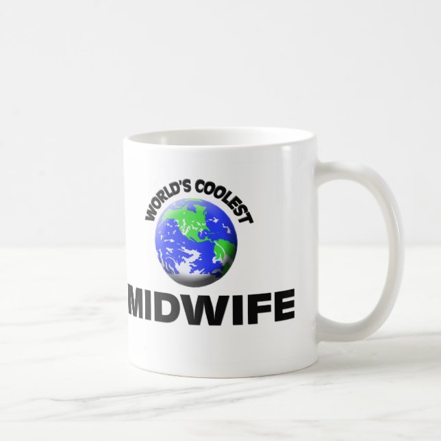 Världs kallaste barnmorska kaffemugg (Höger)