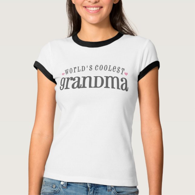 Världs kallaste mormor t-shirt (Framsida)