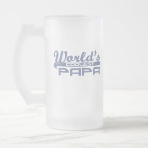 Världs kallaste pappa frostat ölglas