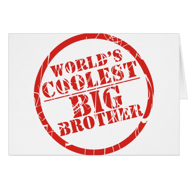 Världs kallaste storebror hälsningskort (Framsidan Horizontal)