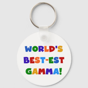 Världs ljusa färger gåvor för Bäst-est Gamma Nyckelring