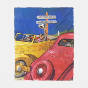 Världs mässa eller byst fleecefilt