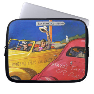Världs mässa eller byst laptop sleeve