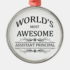 Världs mest enorm assistentrektor julgransprydnad metall