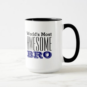 Världs MEST ENORM BRO-Text design Mugg