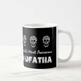 Världs mest enorm döskallar V16 för GUDFADERsebra Kaffemugg