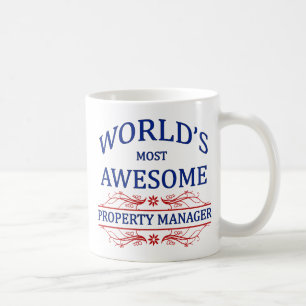 Världs mest enorm egendomchef kaffemugg