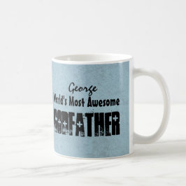 Världs mest enorm Grunge W06C för GUDFADERblått Kaffemugg