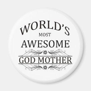 Världs mest enorm gudmor magnet