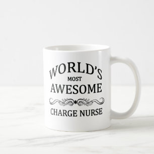 Världs mest enorm laddningssjuksköterska kaffemugg