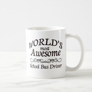Världs mest enorm skolbusschaufför kaffemugg