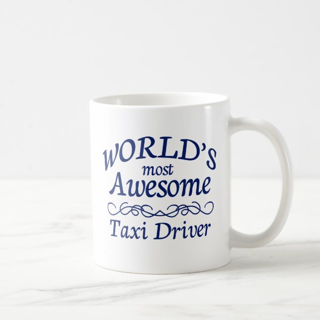 Världs mest enorm taxichaufför kaffemugg (Höger)