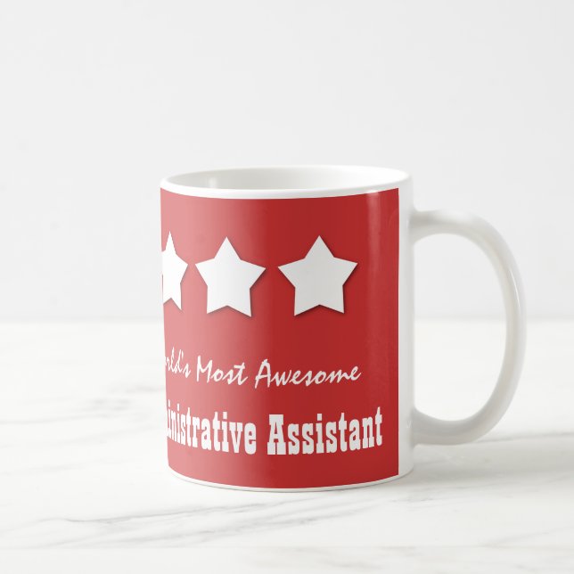 Världs mest enorma ADMINISTRATIVA ASSISTENT B080 Kaffemugg (Höger)
