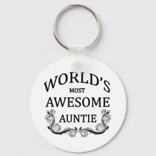 Världs mest enorma Auntie Nyckelring