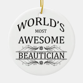 Världs mest enorma Beautician Julgransprydnad Keramik