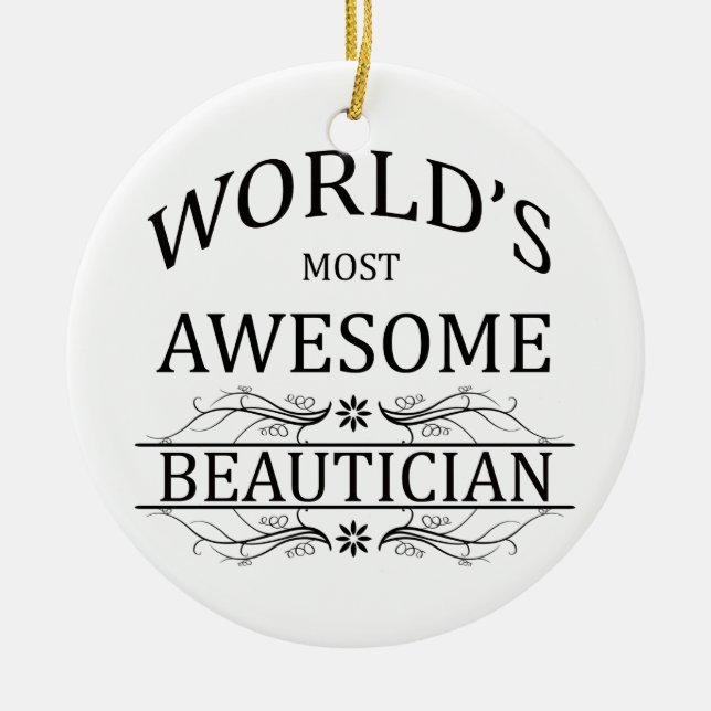 Världs mest enorma Beautician Julgransprydnad Keramik (Framsidan)