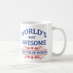 Världs mest enorma direktör av sjuksköterskor kaffemugg