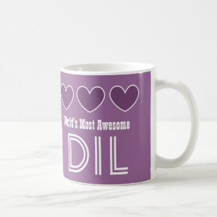 Världs mest enorma DOTTER I DIL LAGhjärtor Kaffemugg