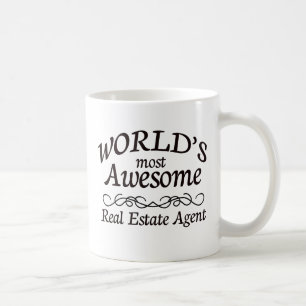 Världs mest enorma fastighetsmäklare kaffemugg