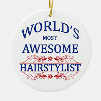Världs mest enorma Hairstylist Julgransprydnad Keramik