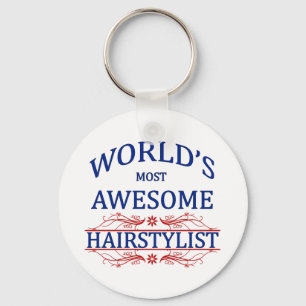 Världs mest enorma Hairstylist Nyckelring