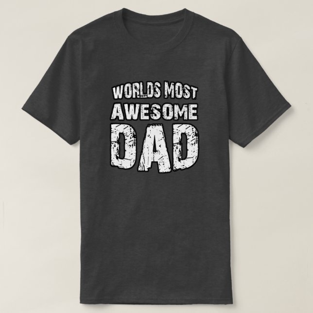 Världs mest enorma pappa t-shirt (Design framsida)